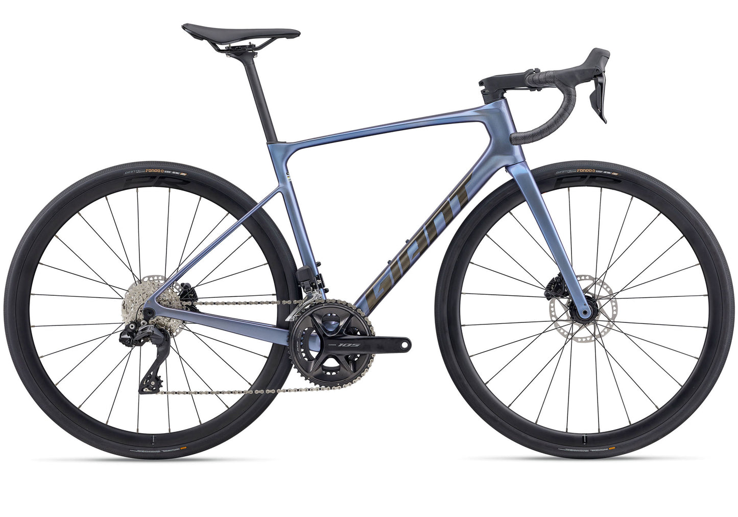 2026 Giant Defy Advanced 1 Men's Endurance Road Bike, Thundercloud image 1