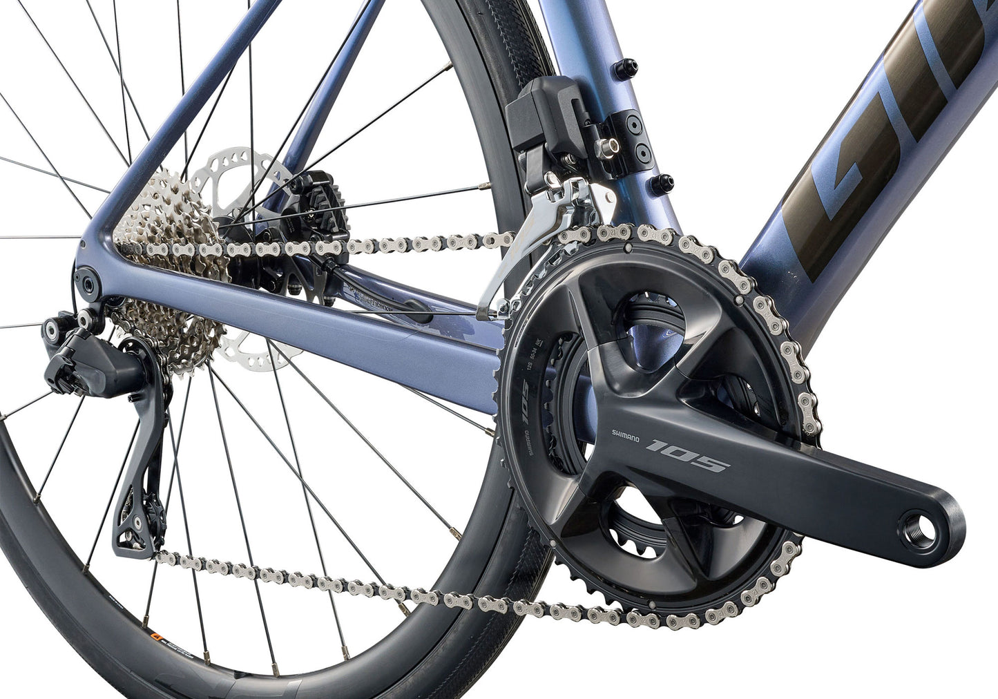 2026 Giant Defy Advanced 1 Men's Endurance Road Bike, Thundercloud image 2