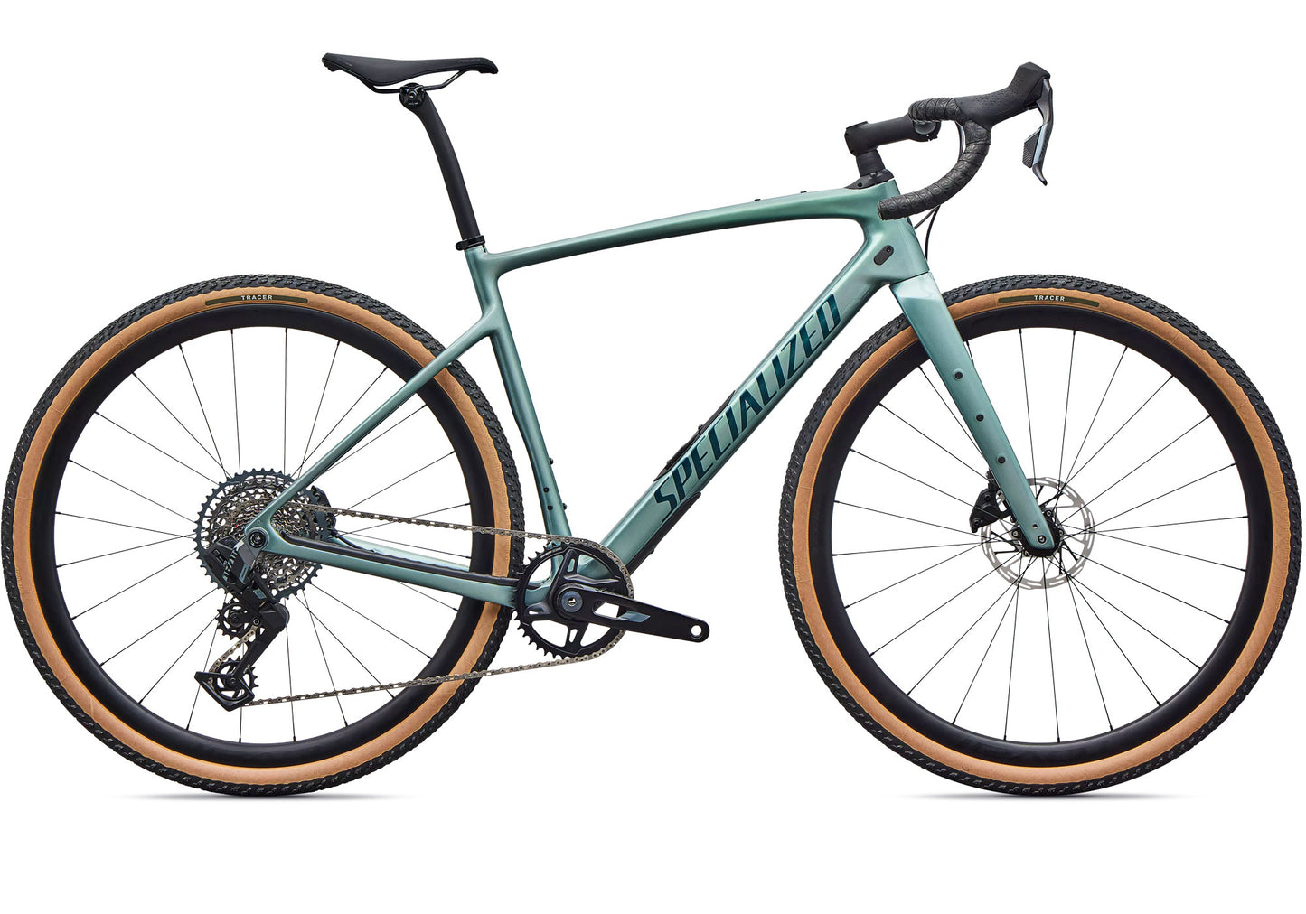 2026 Specialized Diverge 4 Expert, Unisex Gravel/Adventure Bike, Fjord Metallic / Emerald Metallic image 3