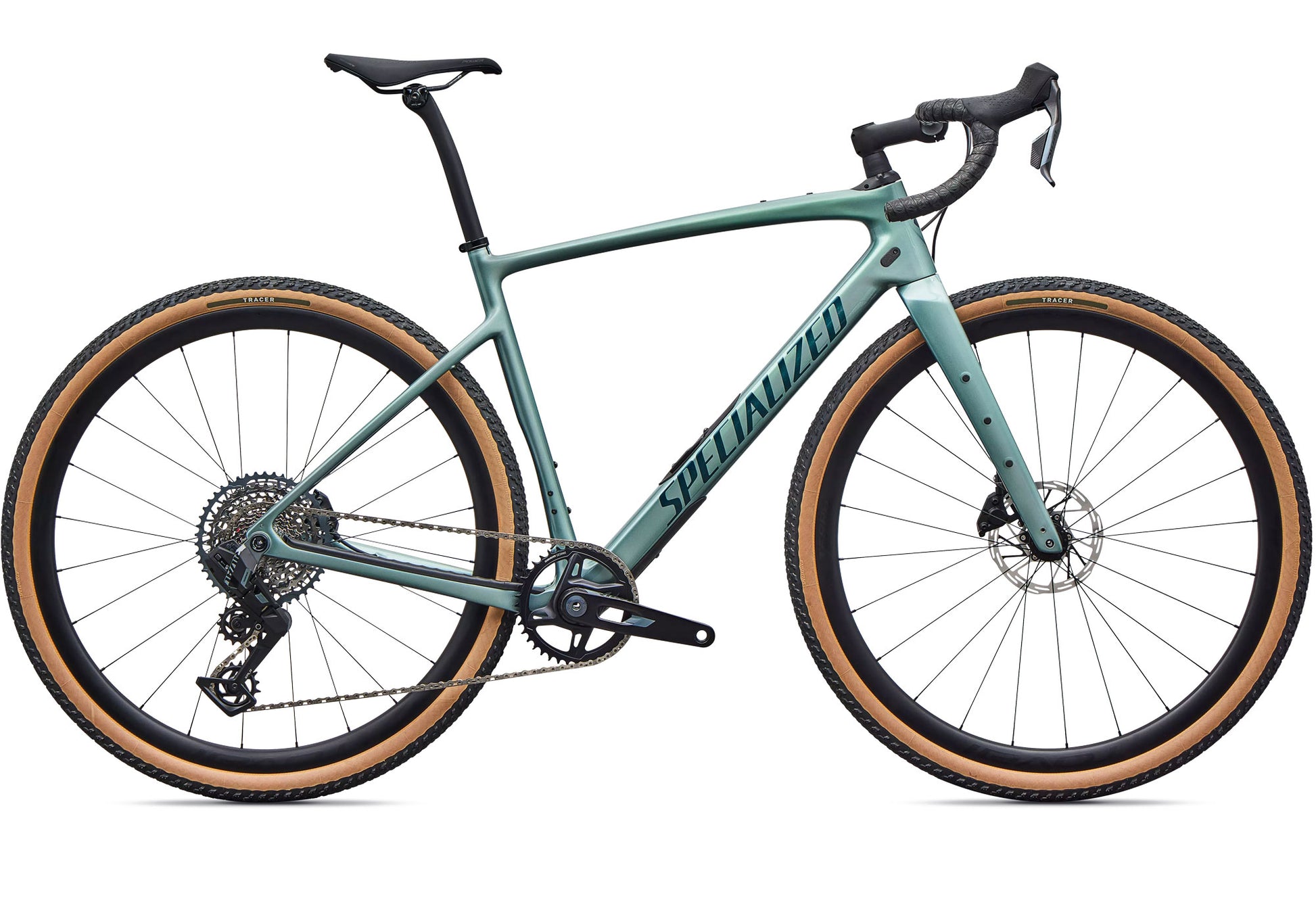 2026 Specialized Diverge 4 Expert, Unisex Gravel/Adventure Bike, Fjord Metallic / Emerald Metallic image 3