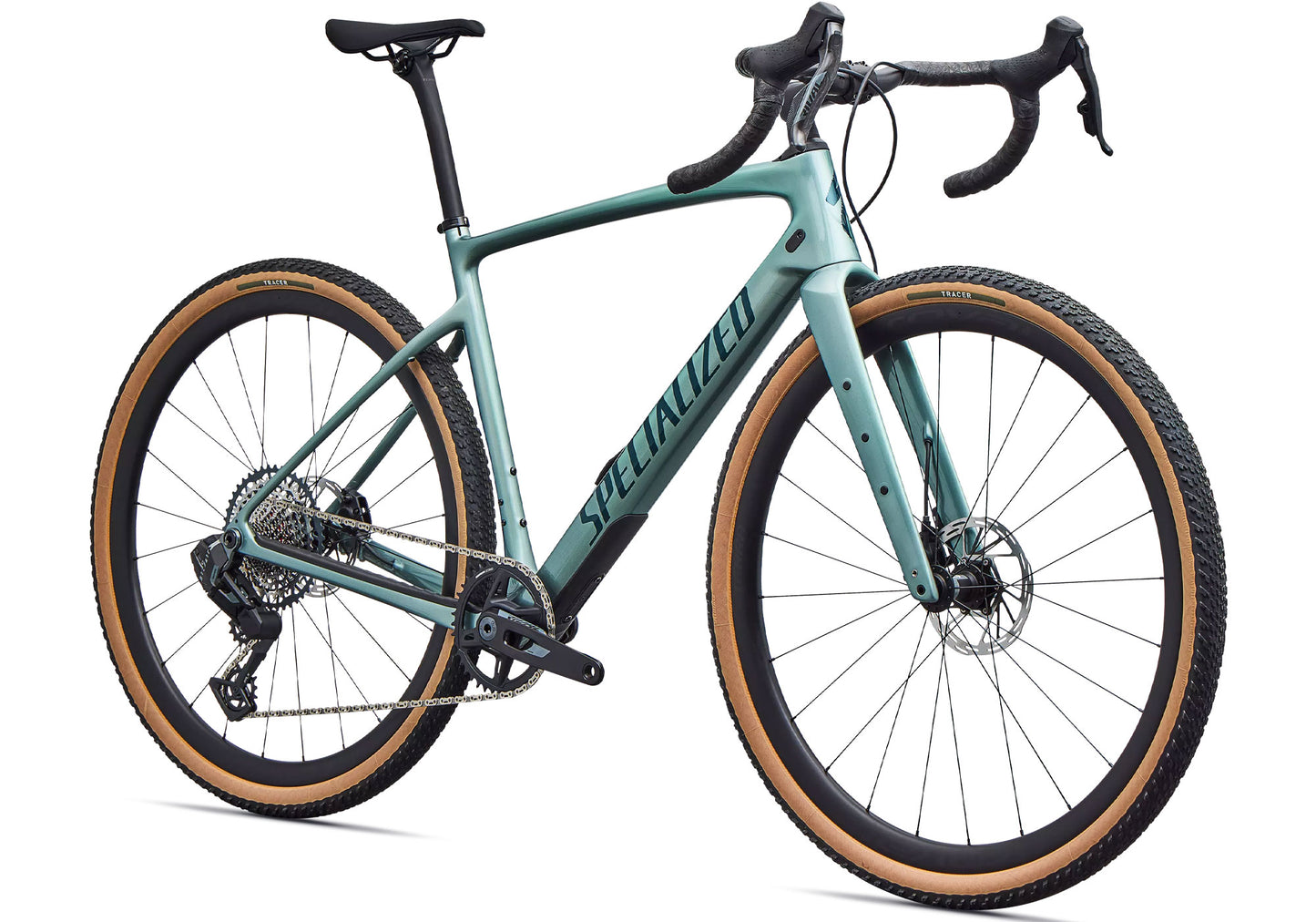 2026 Specialized Diverge 4 Expert, Unisex Gravel/Adventure Bike, Fjord Metallic / Emerald Metallic image 1