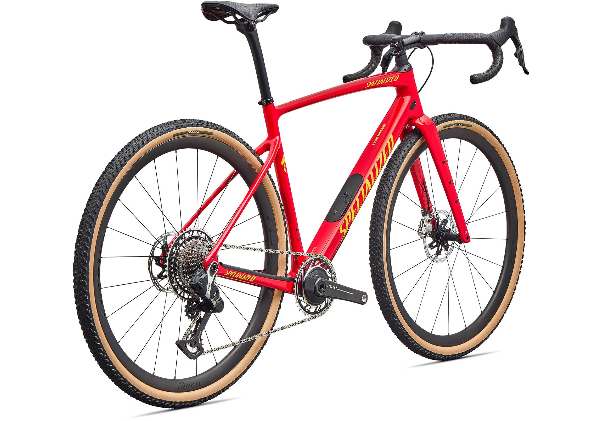 2026 Specialized Diverge 4 Pro LTD, Unisex Gravel/Adventure Bike, Gloss Vivid Red Yellow image 3