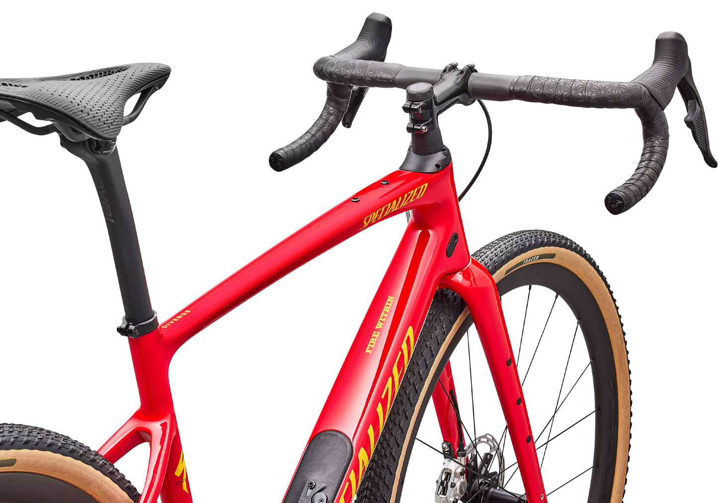 2026 Specialized Diverge 4 Pro LTD, Unisex Gravel/Adventure Bike, Gloss Vivid Red Yellow image 5