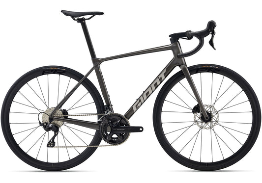 2026 Giant TCR Advanced 2 Men's Road Bike, Stealth Chrome image 1