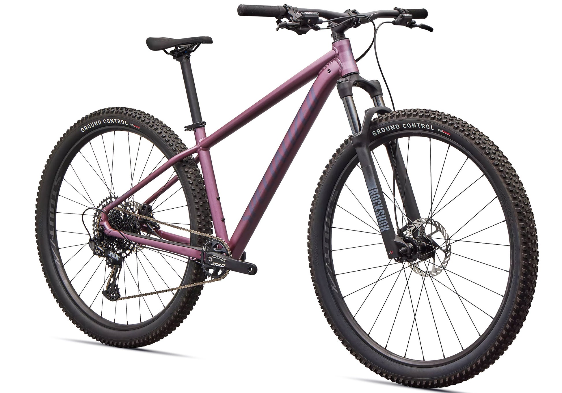 2026 Specialized Rockhopper Expert Unisex Mountain Bike, Satin Quartz Metallic / Mauve Metallic image 1