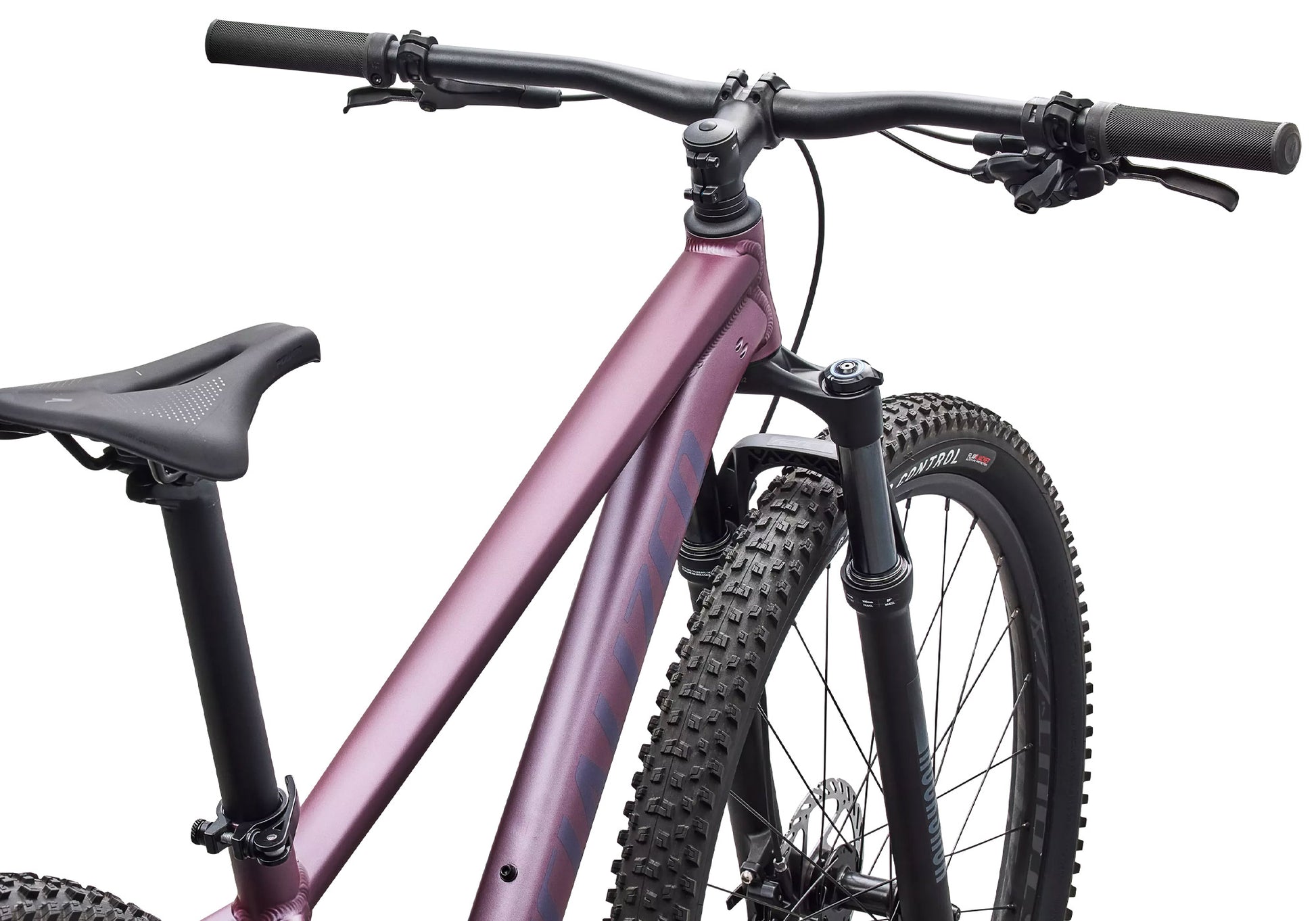 2026 Specialized Rockhopper Expert Unisex Mountain Bike, Satin Quartz Metallic / Mauve Metallic image 4
