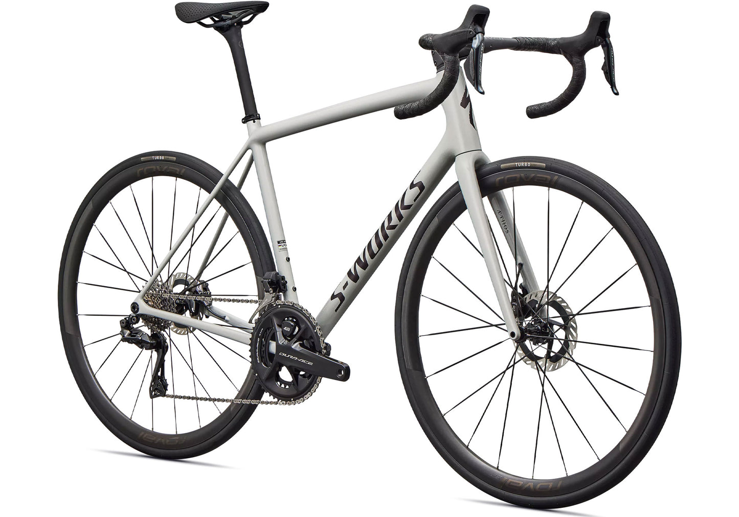2026 Specialized S-Works Aethos 2 Dura-Ace Di2 Unisex Road Bike, Gloss Dolomite Metallic image 1