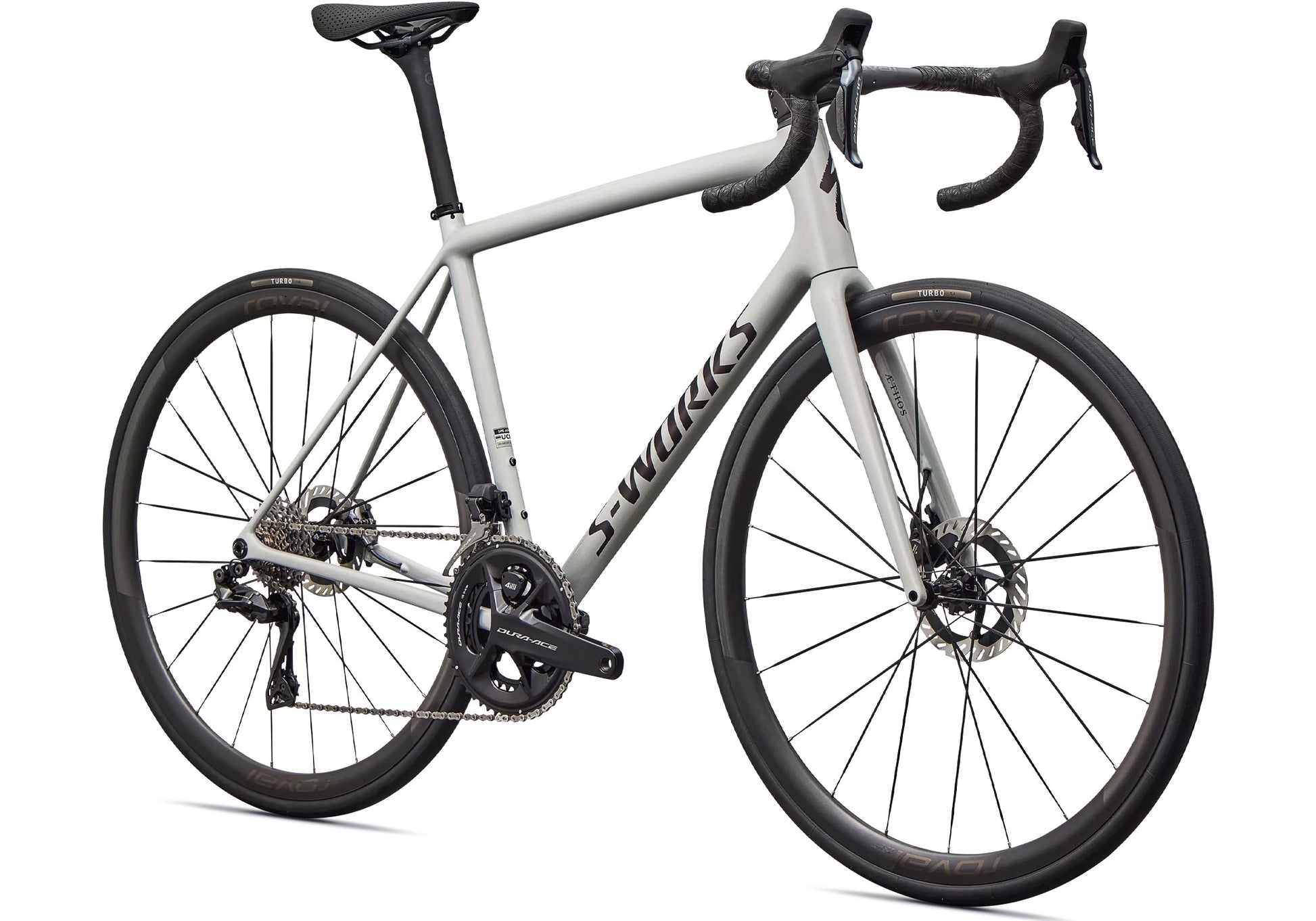 2026 Specialized S-Works Aethos 2 Dura-Ace Di2 Unisex Road Bike, Gloss Dolomite Metallic image 1