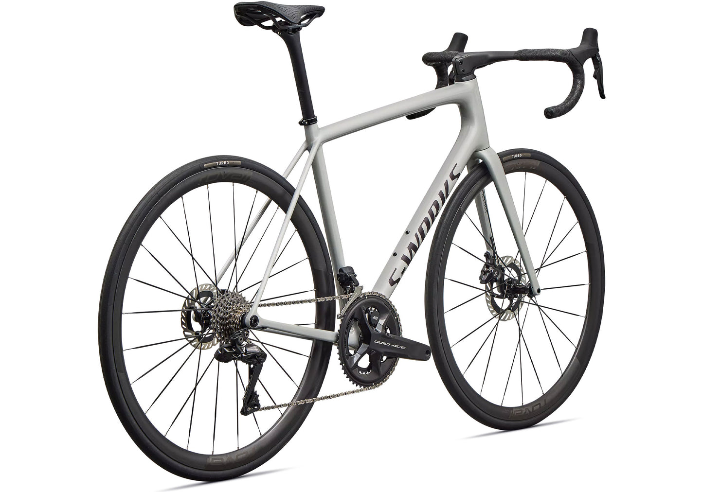 2026 Specialized S-Works Aethos 2 Dura-Ace Di2 Unisex Road Bike, Gloss Dolomite Metallic image 3