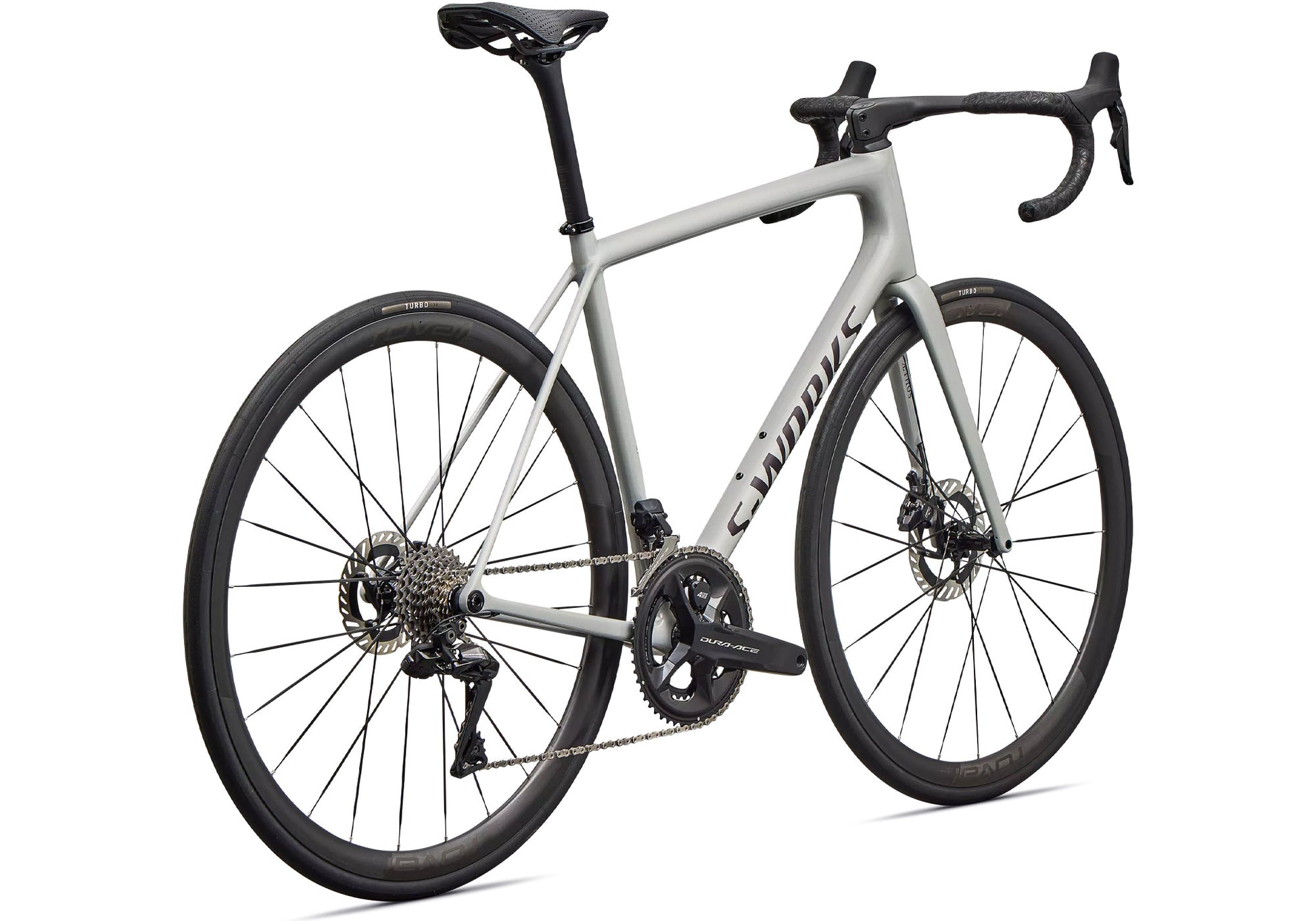 2026 Specialized S-Works Aethos 2 Dura-Ace Di2 Unisex Road Bike, Gloss Dolomite Metallic image 3