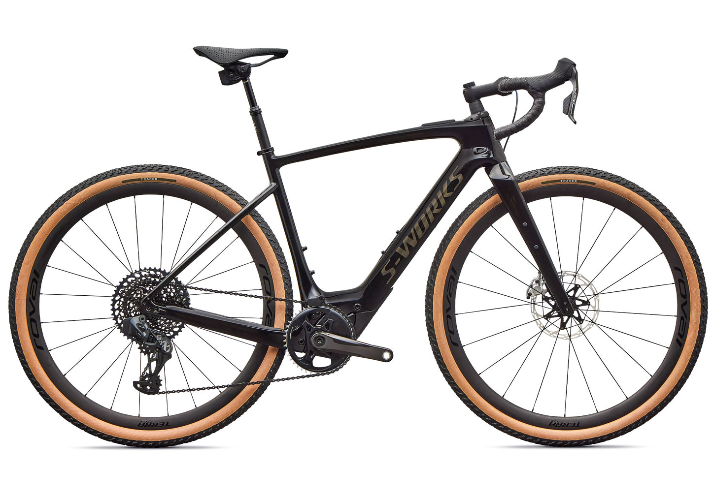 2026 Specialized Creo S-Works Unisex Electric Road Bike, Gloss Carbon/Chrome image 2