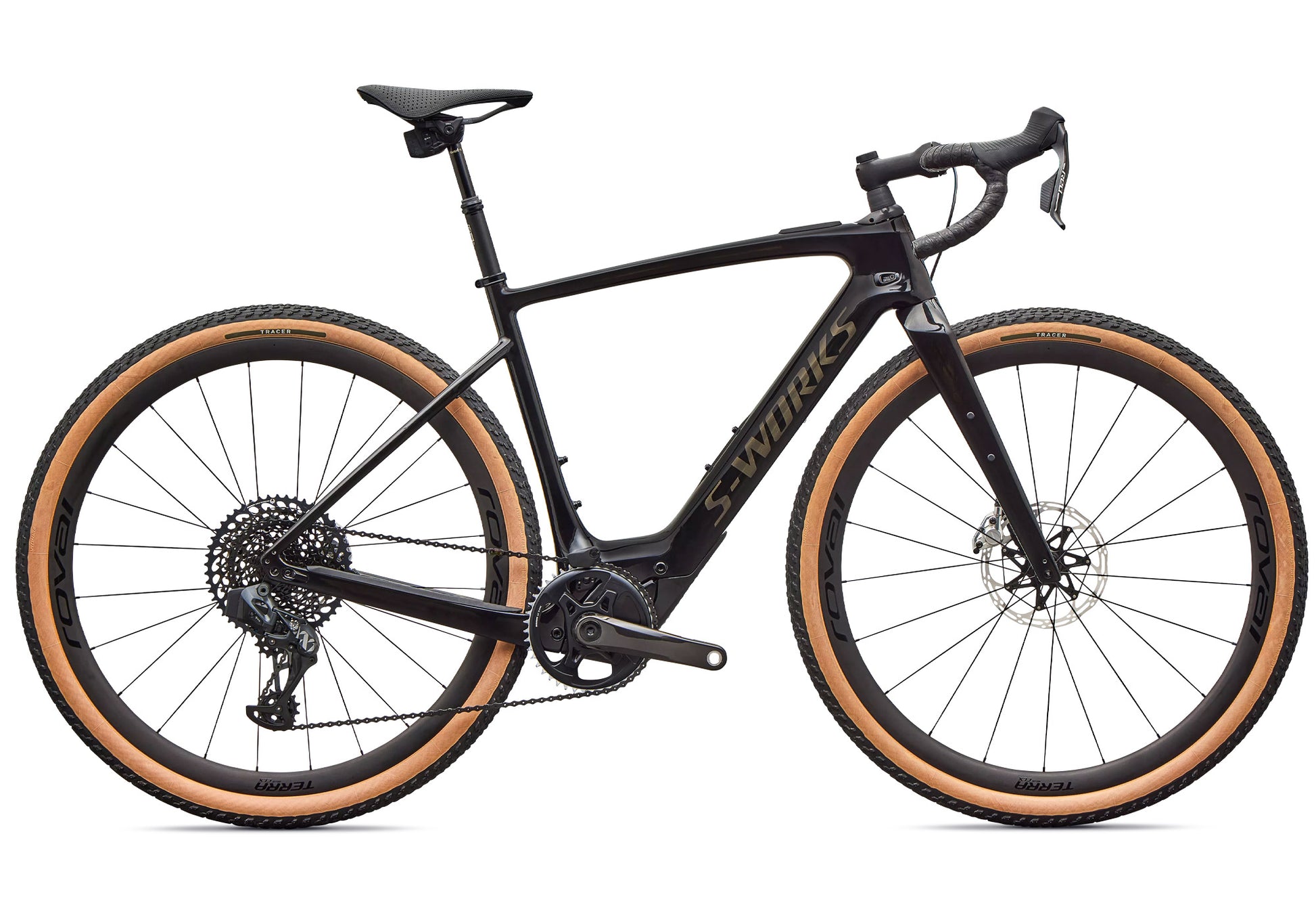 2026 Specialized Creo S-Works Unisex Electric Road Bike, Gloss Carbon/Chrome image 2