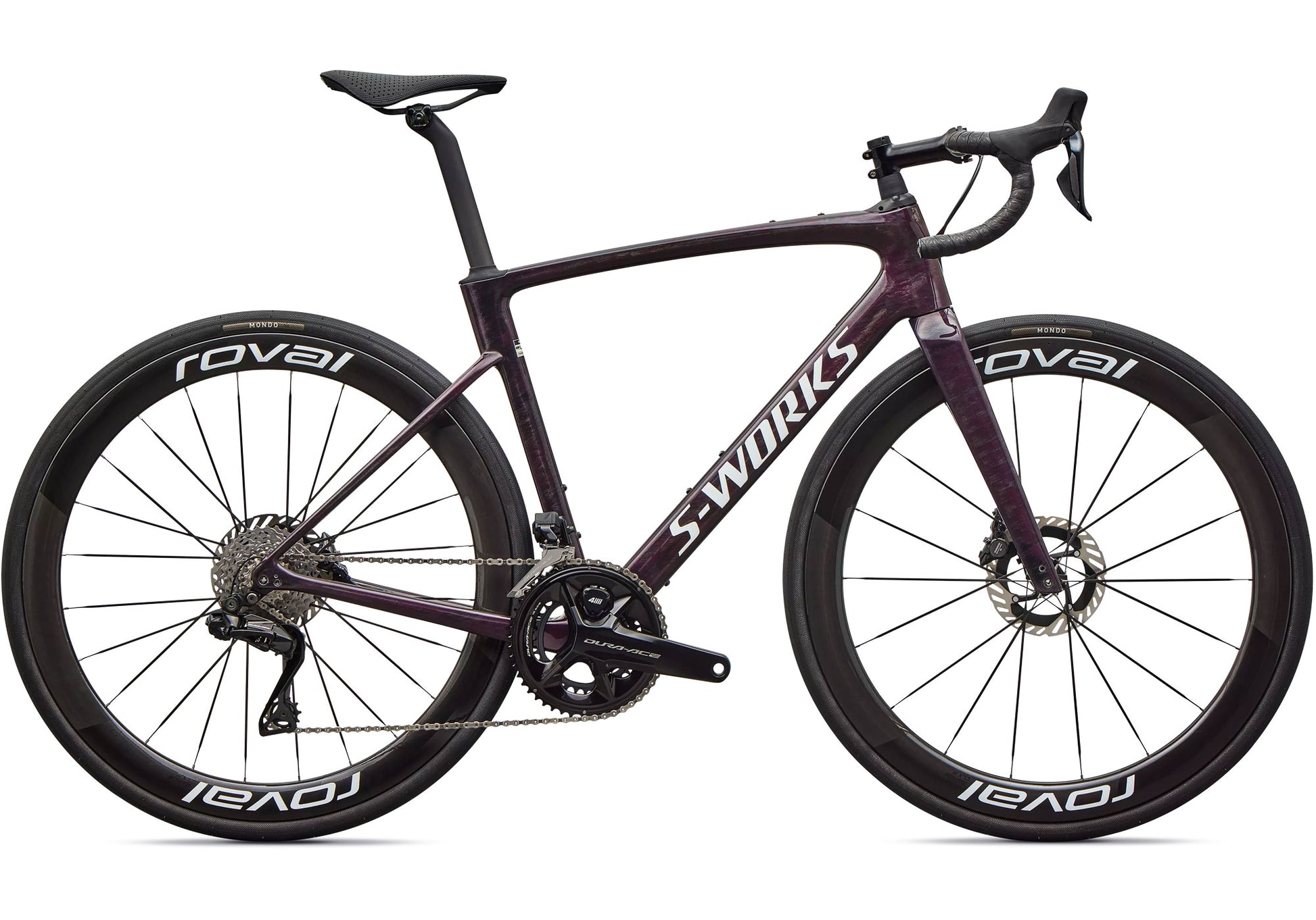 2026 Specialized S-Works Roubaix SL8 Unisex Road Bike, Gloss Carbon / Multi-Colour-Directional Brush image 3