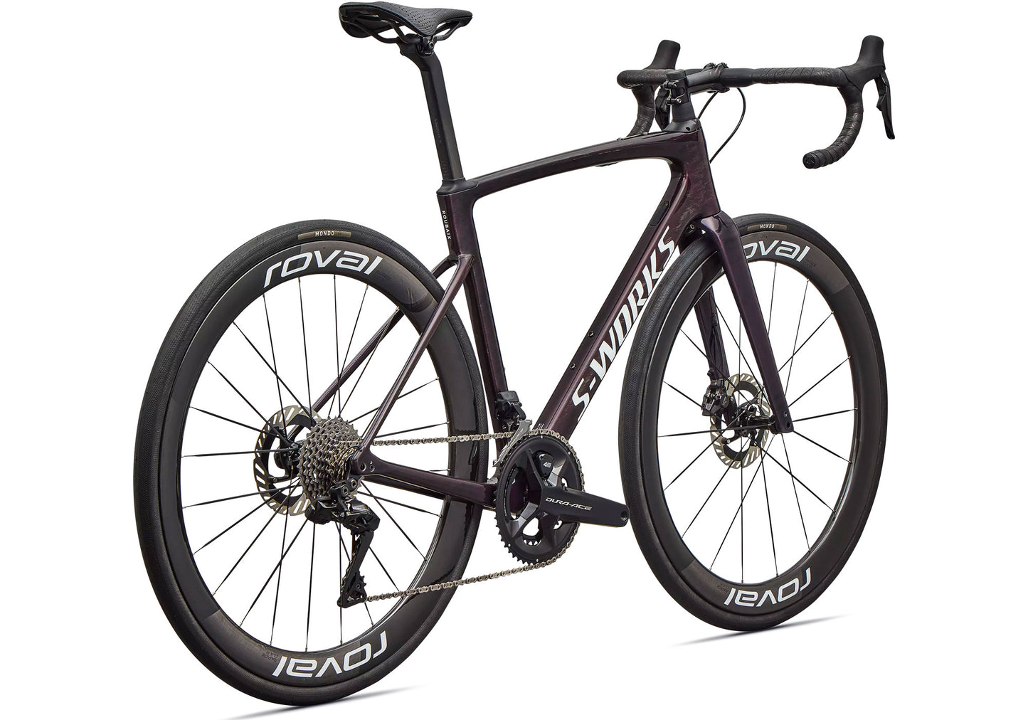 2026 Specialized S-Works Roubaix SL8 Unisex Road Bike, Gloss Carbon / Multi-Colour-Directional Brush image 2