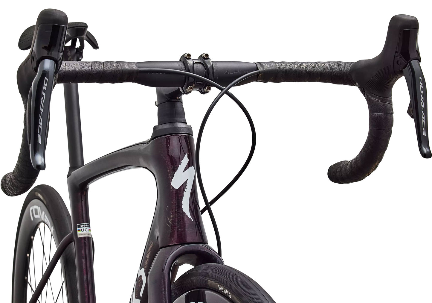 2026 Specialized S-Works Roubaix SL8 Unisex Road Bike, Gloss Carbon / Multi-Colour-Directional Brush image 4