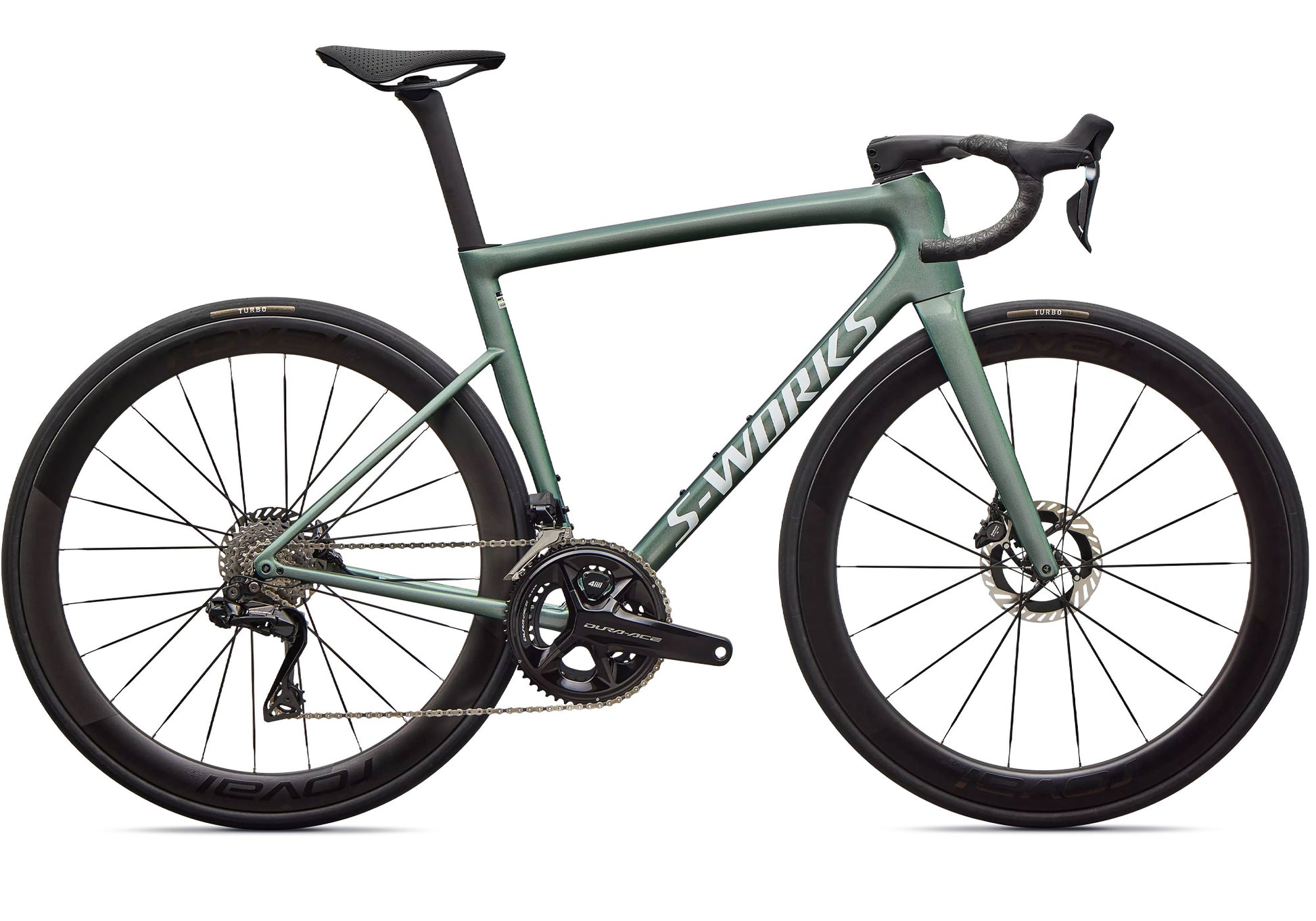 2026 Specialized S-Works Tarmac SL8 Dura-Ace Di2 Unisex Road Bike, Gloss Premium Fjord Metallic image 3