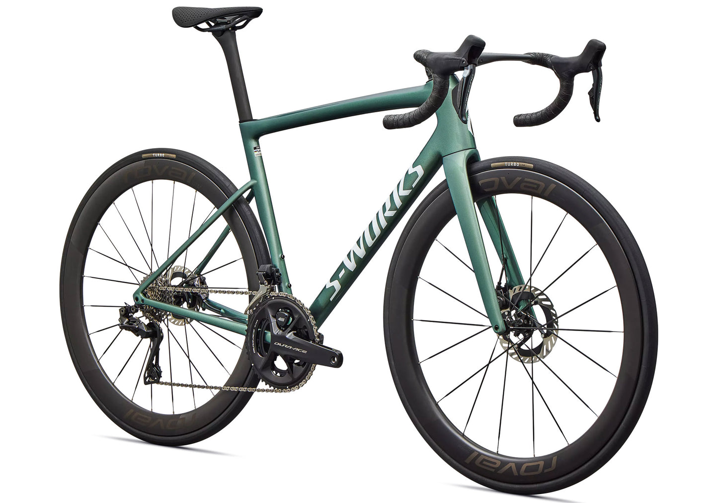 2026 Specialized S-Works Tarmac SL8 Dura-Ace Di2 Unisex Road Bike, Gloss Premium Fjord Metallic image 1
