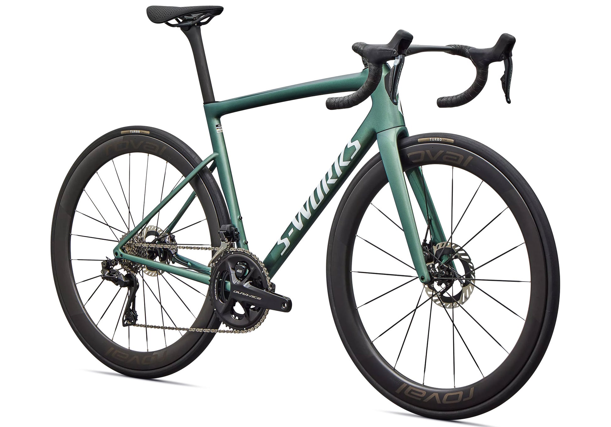 2026 Specialized S-Works Tarmac SL8 Dura-Ace Di2 Unisex Road Bike, Gloss Premium Fjord Metallic image 1