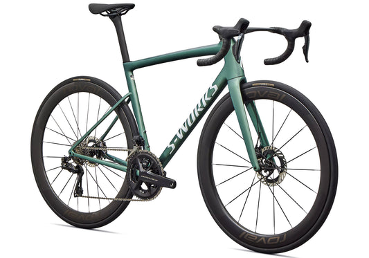 2026 Specialized S-Works Tarmac SL8 Dura-Ace Di2 Unisex Road Bike, Gloss Premium Fjord Metallic image 1