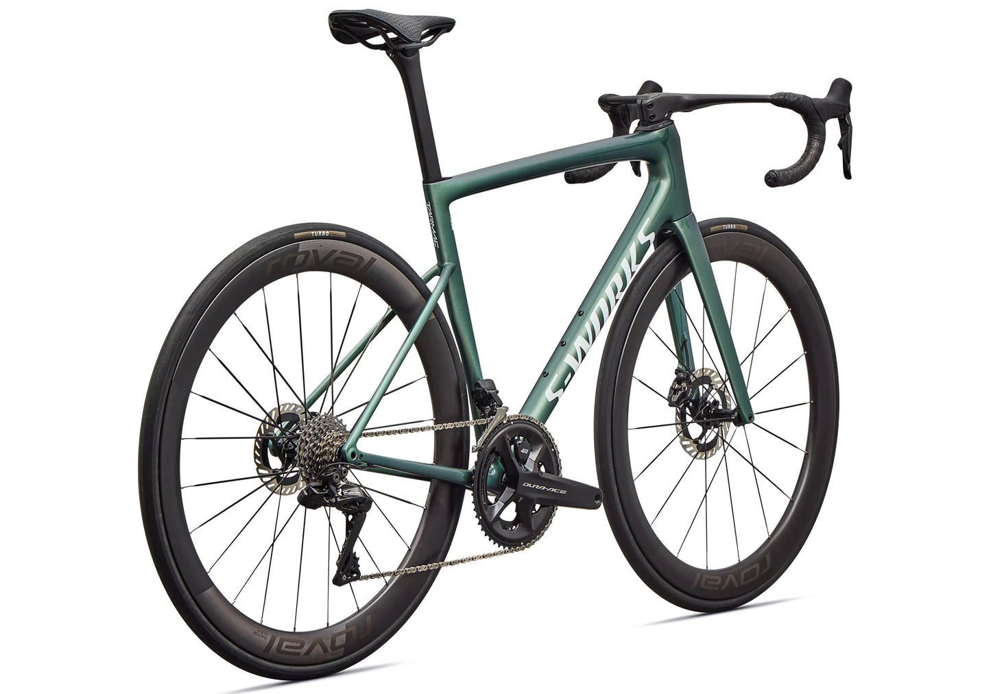 2026 Specialized S-Works Tarmac SL8 Dura-Ace Di2 Unisex Road Bike, Gloss Premium Fjord Metallic image 2
