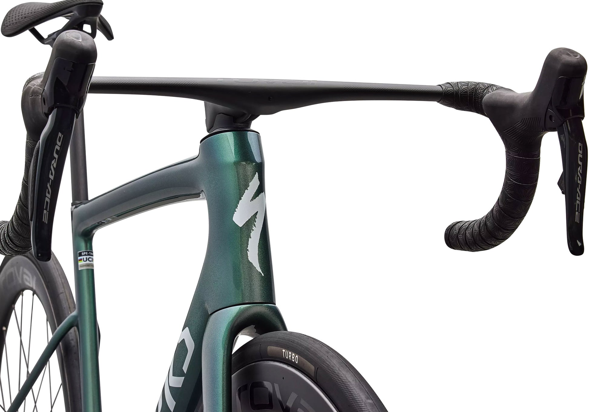 2026 Specialized S-Works Tarmac SL8 Dura-Ace Di2 Unisex Road Bike, Gloss Premium Fjord Metallic image 5