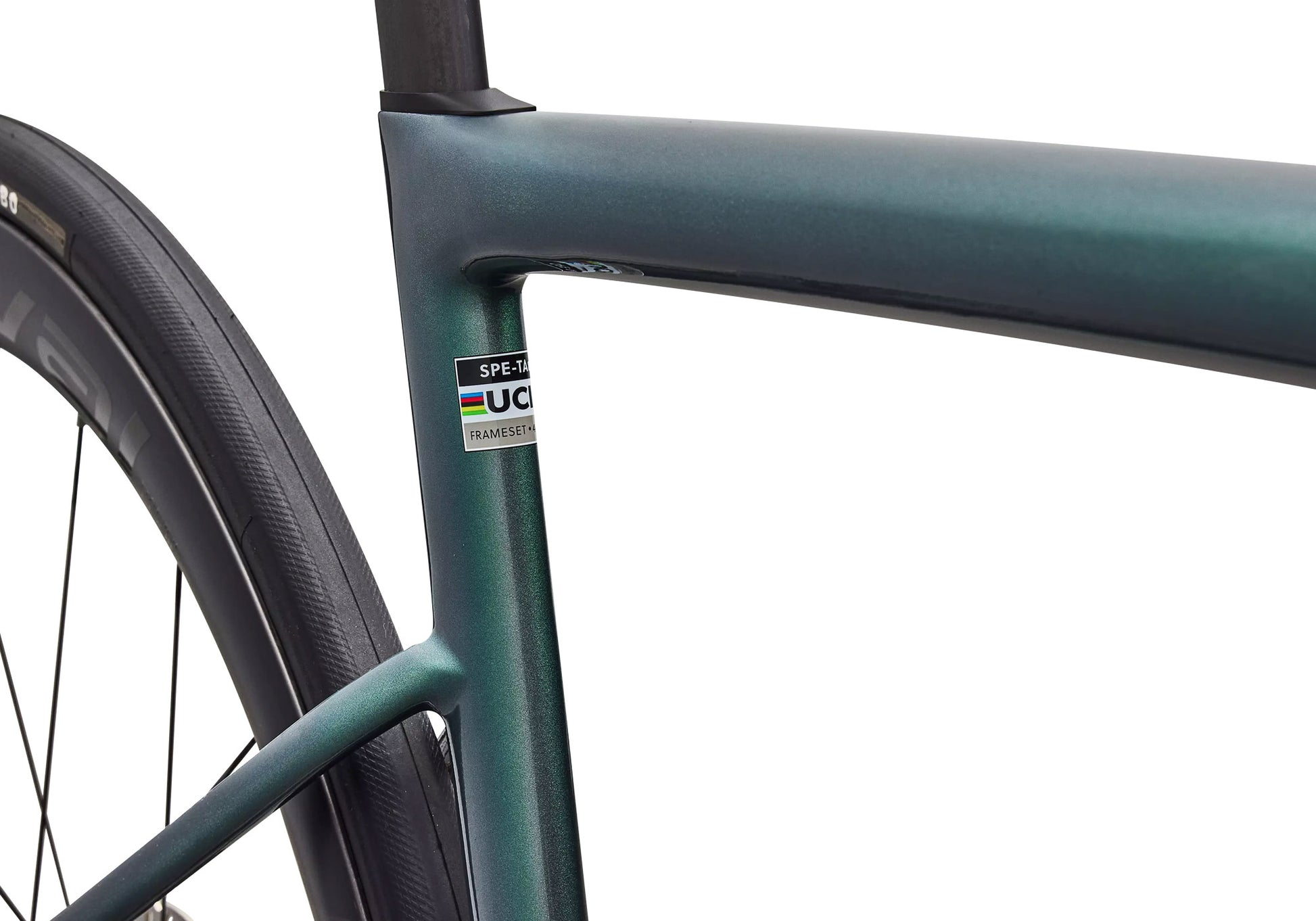 2026 Specialized S-Works Tarmac SL8 Dura-Ace Di2 Unisex Road Bike, Gloss Premium Fjord Metallic image 4