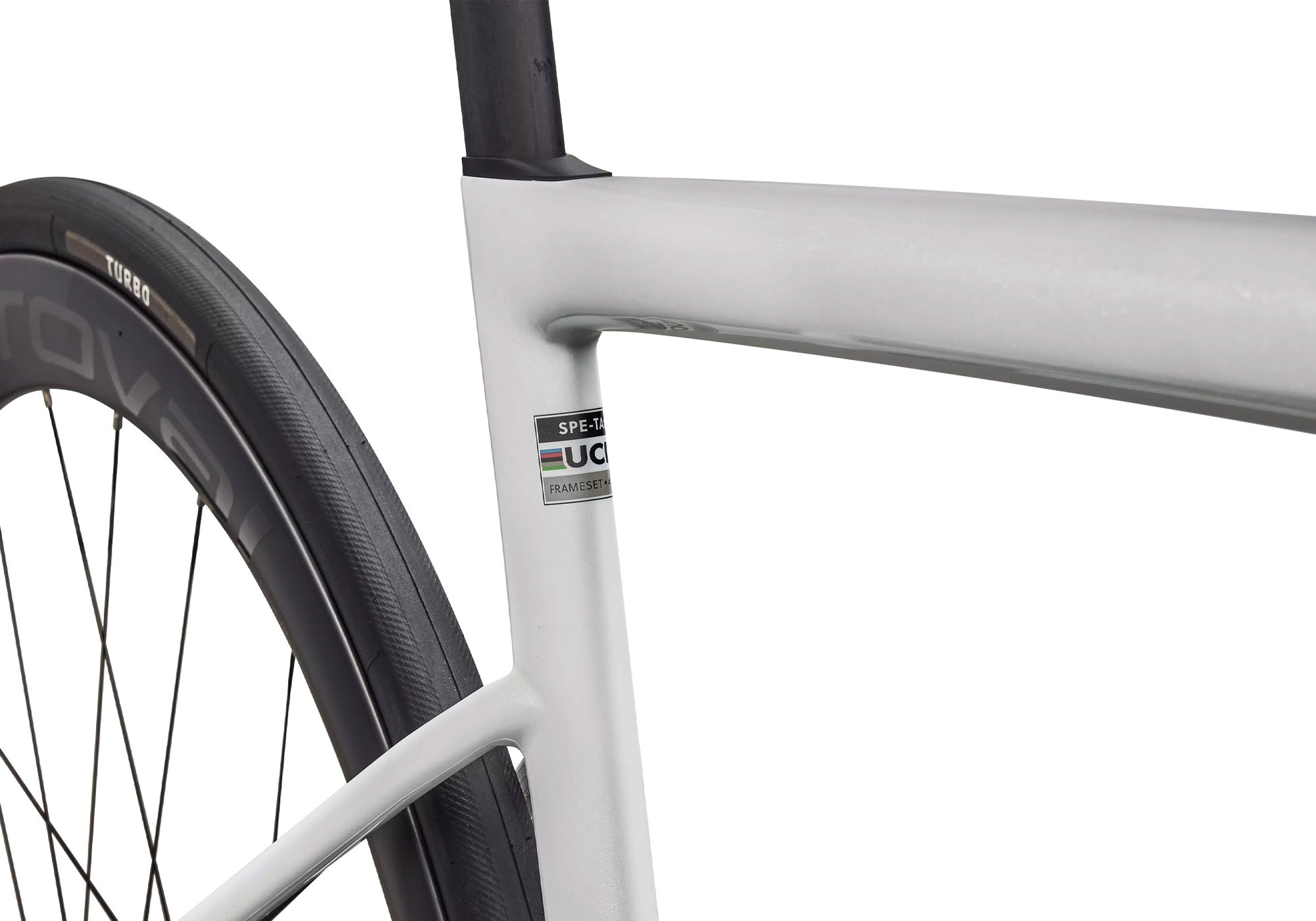 2026 Specialized S-Works Tarmac SL8 Dura-Ace Di2 Unisex Road Bike, Gloss Metallic White Silver image 4