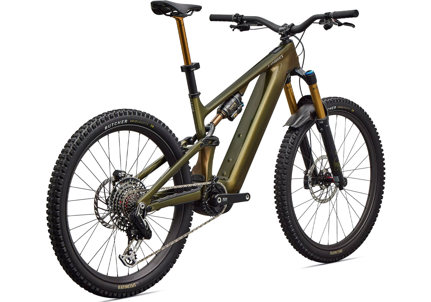 2026 Specialized S-Works Turbo Levo 4 Unisex Electric Mountain Bike, Gloss Laurel Green image 2