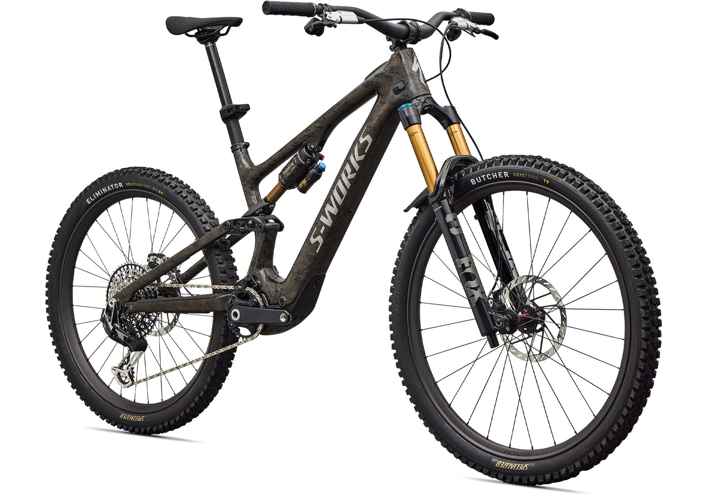 2026 Specialized S-Works Turbo Levo SL 2 Electric Mountain Bike, Charcoal Tint/Impasto/Chrome image 1