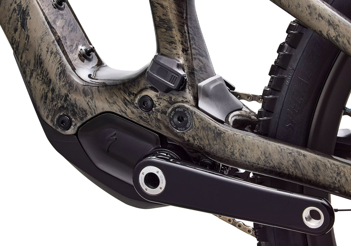 2026 Specialized S-Works Turbo Levo SL 2 Electric Mountain Bike, Charcoal Tint/Impasto/Chrome image 5