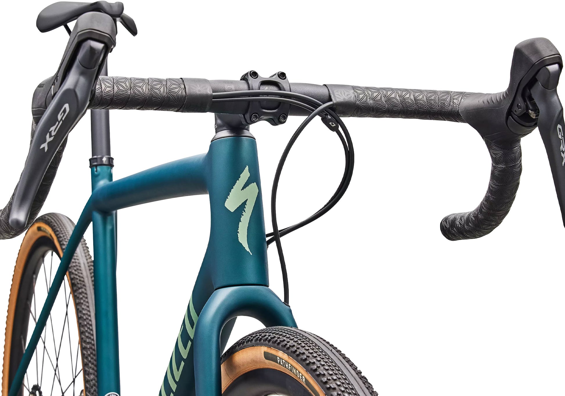 2026 Specialized Crux Comp Unisex Gravel/Adventure Bike, Emerald Metallic/Pistachio image 5