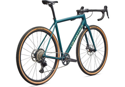 2026 Specialized Crux Comp Unisex Gravel/Adventure Bike, Emerald Metallic/Pistachio image 3