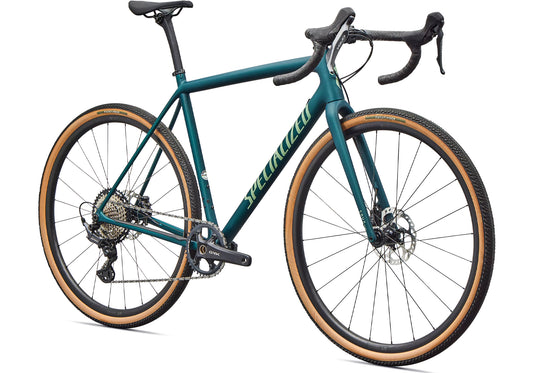 2026 Specialized Crux Comp Unisex Gravel/Adventure Bike, Emerald Metallic/Pistachio image 1