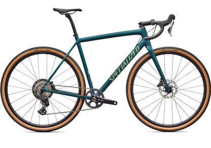 2026 Specialized Crux Comp Unisex Gravel/Adventure Bike, Emerald Metallic/Pistachio image 2