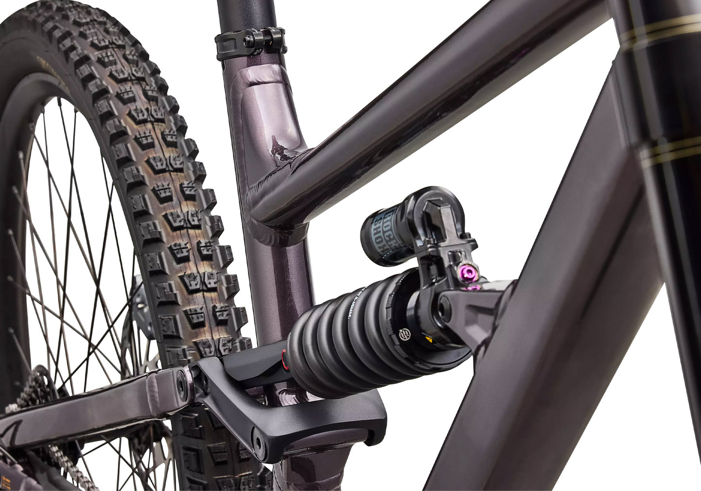 2026 Specialized Status 2 170 DH Unisex Mountain Bike, Gloss Nebula Metallic image 4