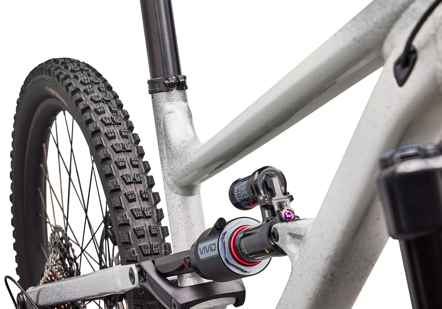 2026 Specialized Status 2 170 Zero Unisex Mountain Bike, Gloss Shadow Silver image 4