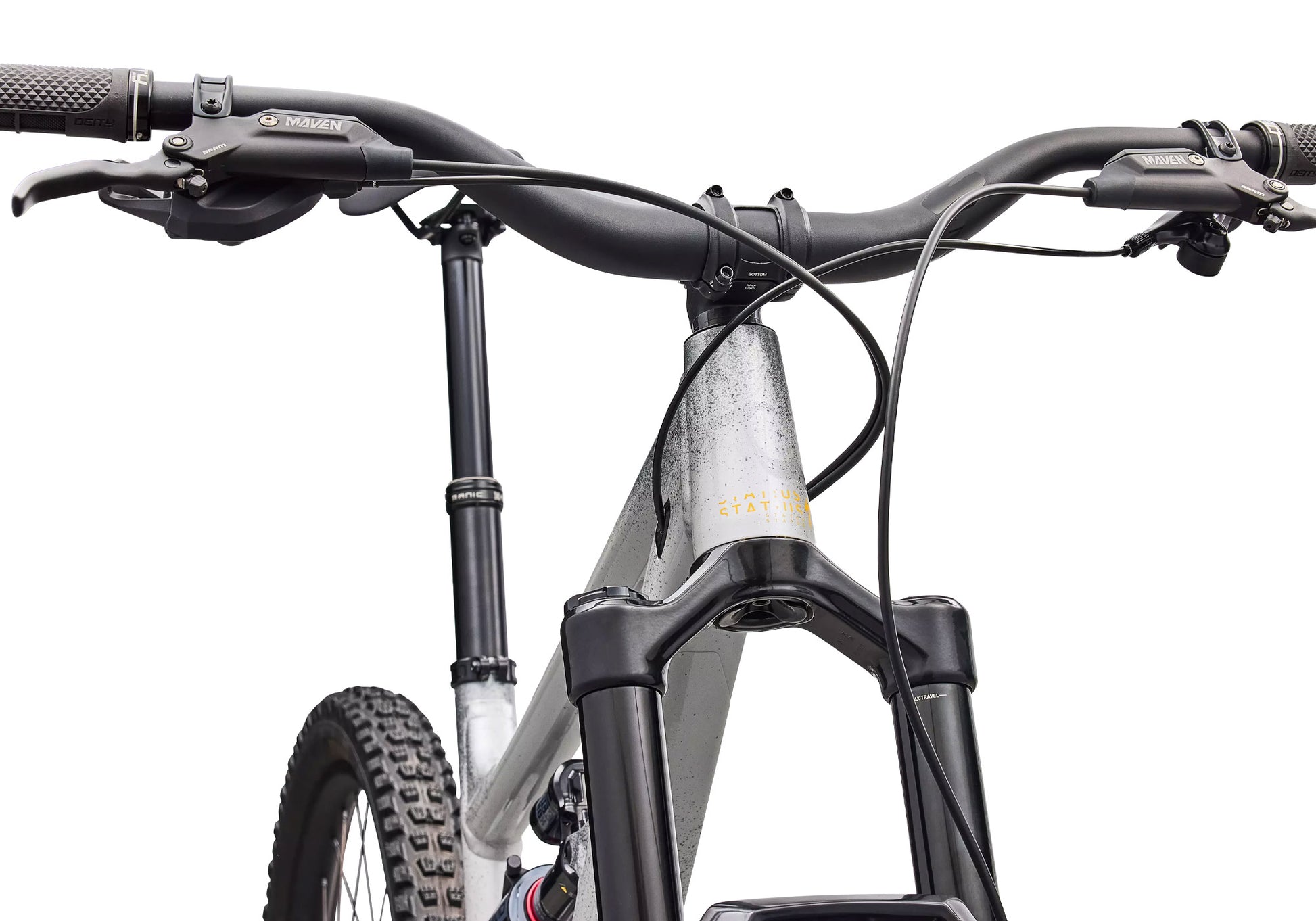 2026 Specialized Status 2 170 Unisex Mountain Bike, Gloss Shadow Silver image 4