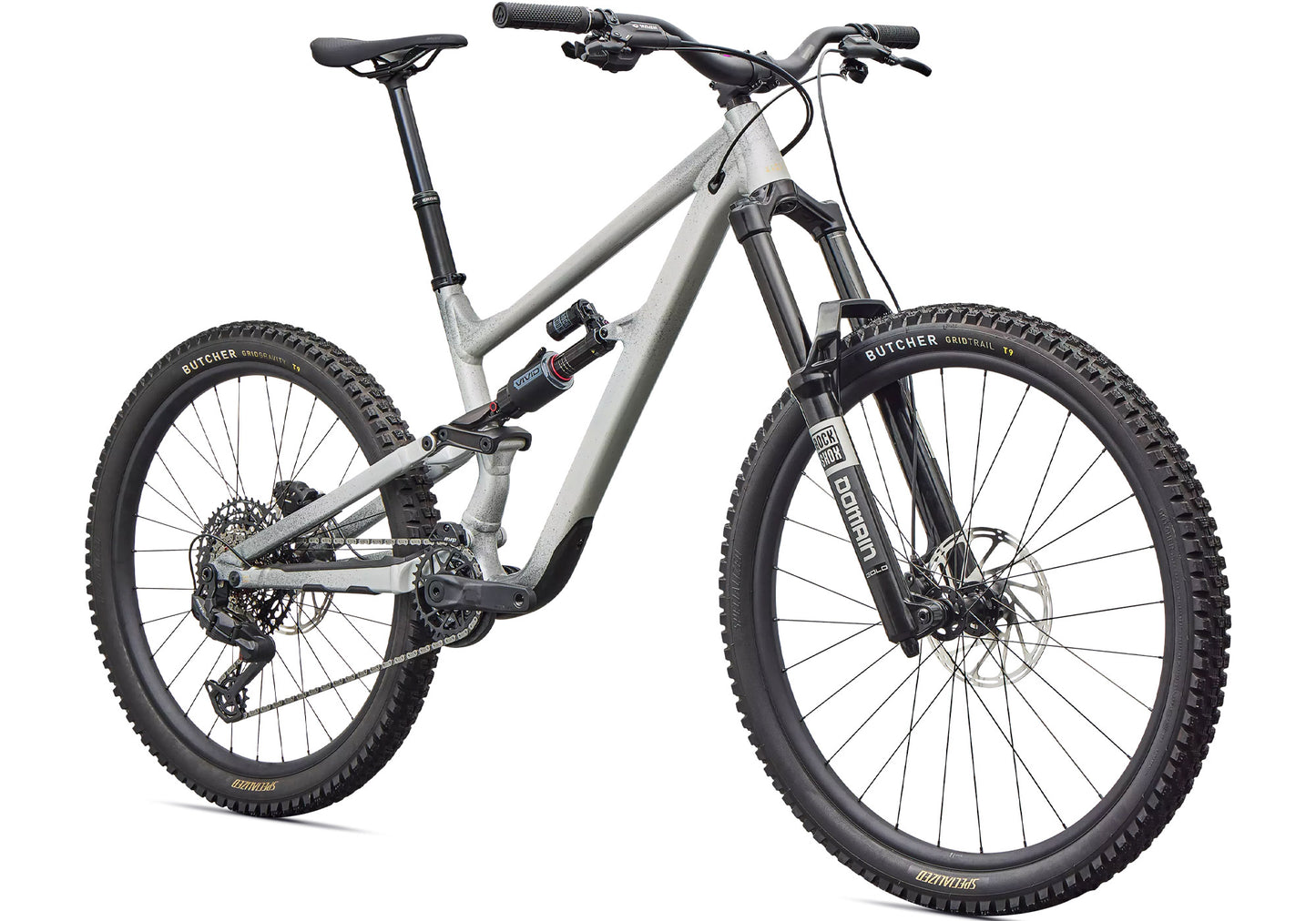 2026 Specialized Status 2 170 Unisex Mountain Bike, Gloss Shadow Silver image 1