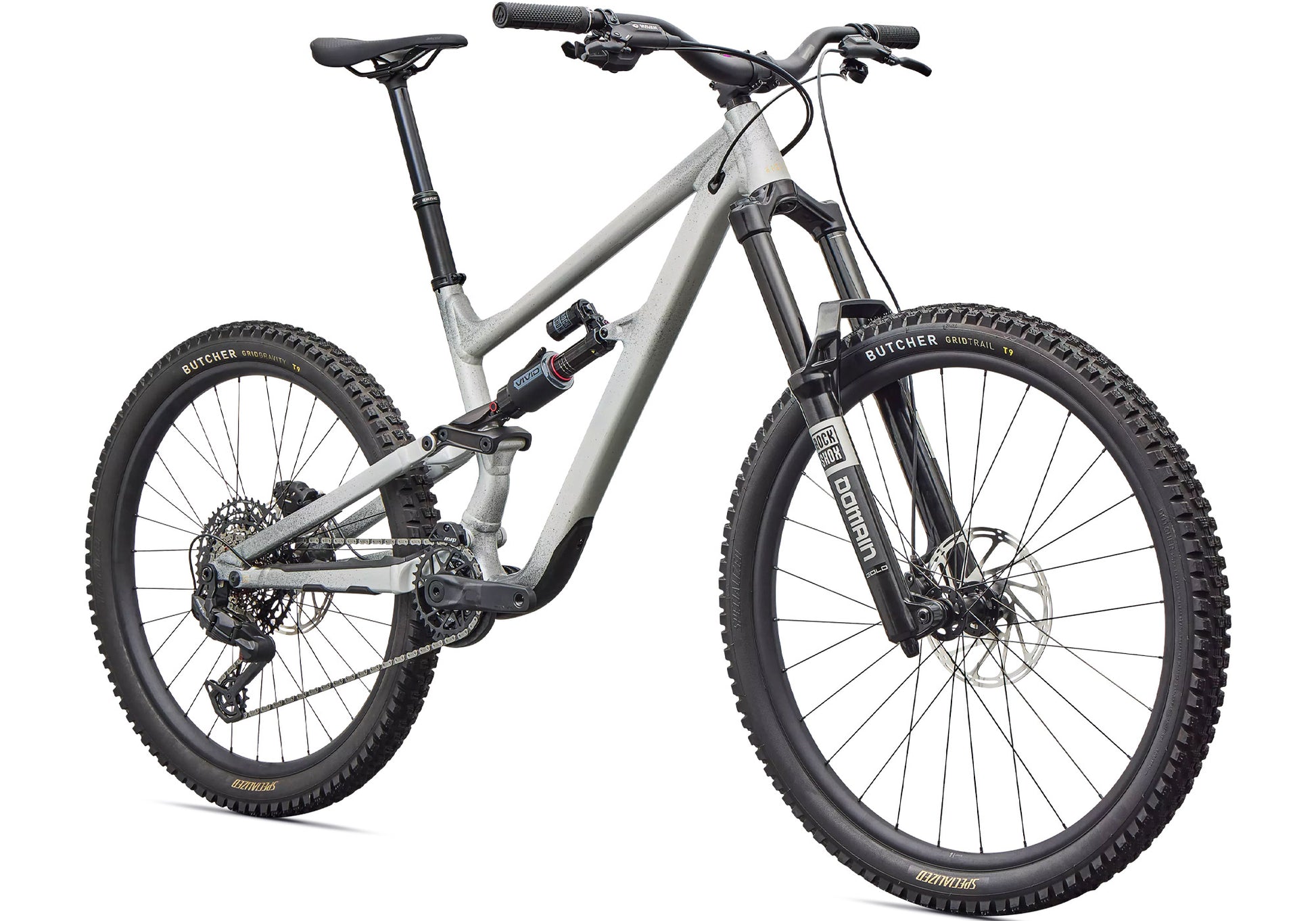 2026 Specialized Status 2 170 Zero Unisex Mountain Bike, Gloss Shadow Silver image 1