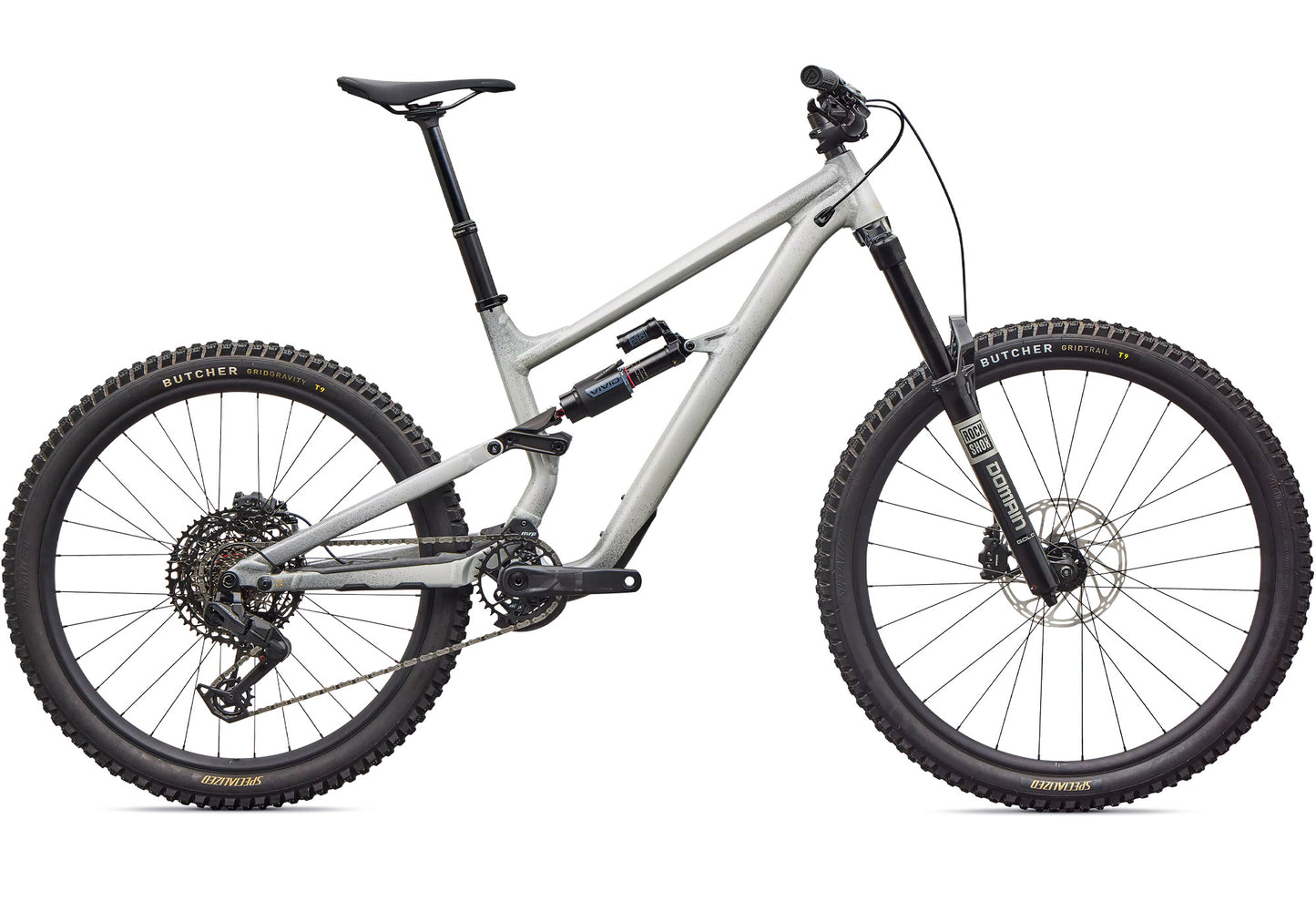 2026 Specialized Status 2 170 Zero Unisex Mountain Bike, Gloss Shadow Silver image 3