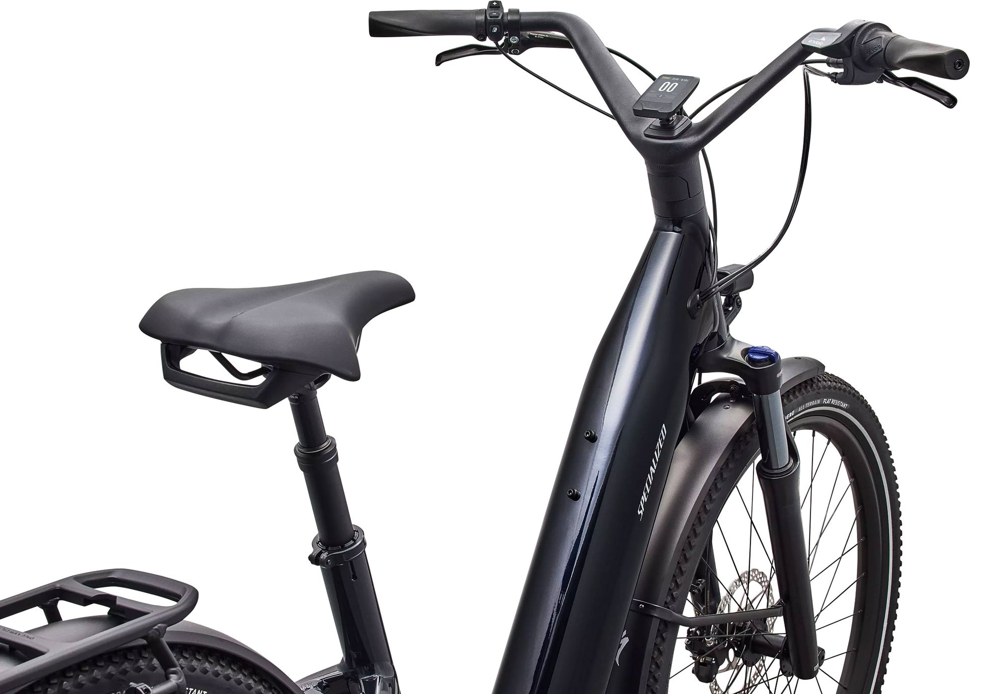 2026 Specialized Turbo Como 4.0, Unisex Electric Urban Bike, Gloss Metallic Dark Navy / Satin Silver Reflective image 4