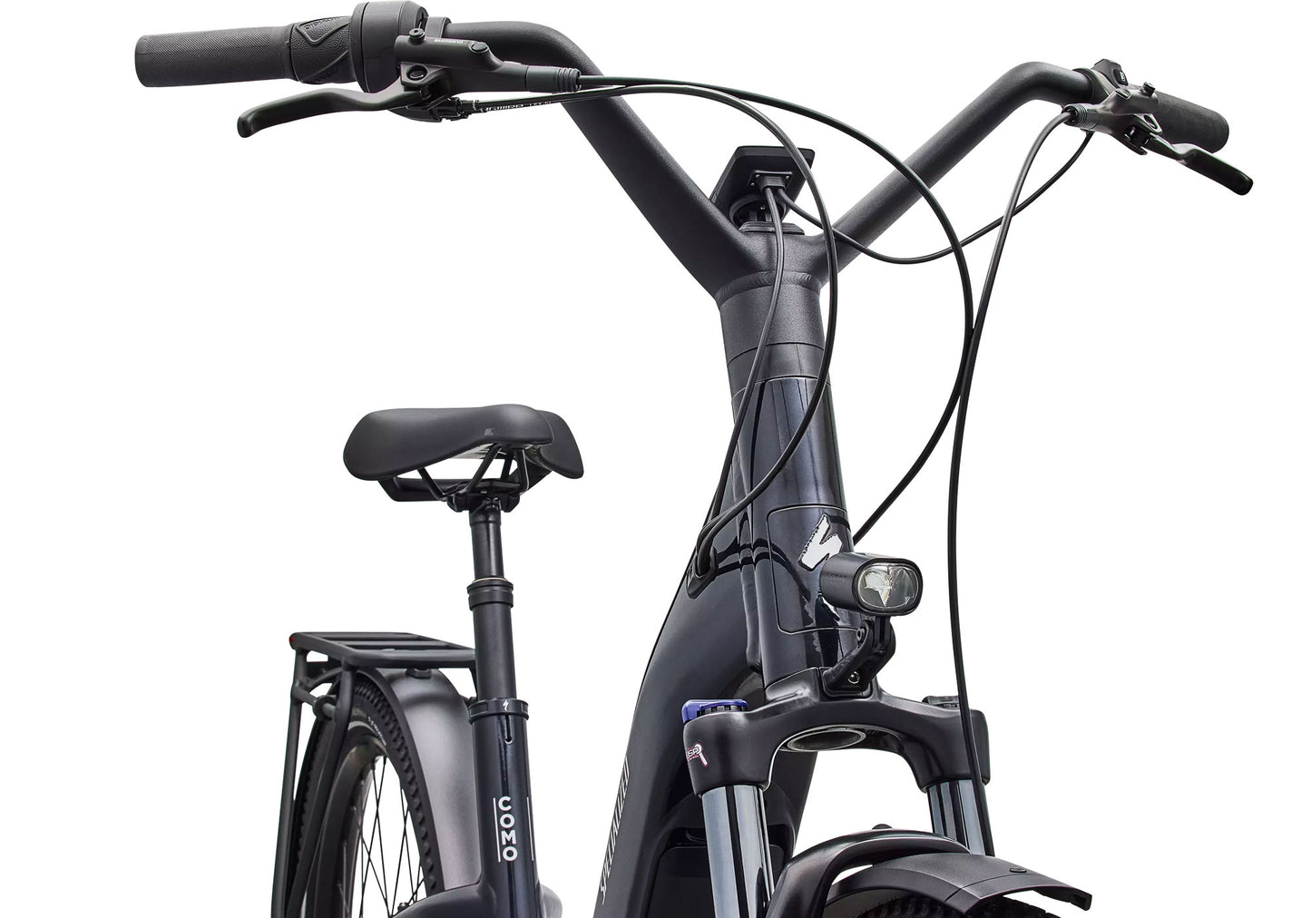 2026 Specialized Turbo Como 4.0, Unisex Electric Urban Bike, Gloss Metallic Dark Navy / Satin Silver Reflective image 5