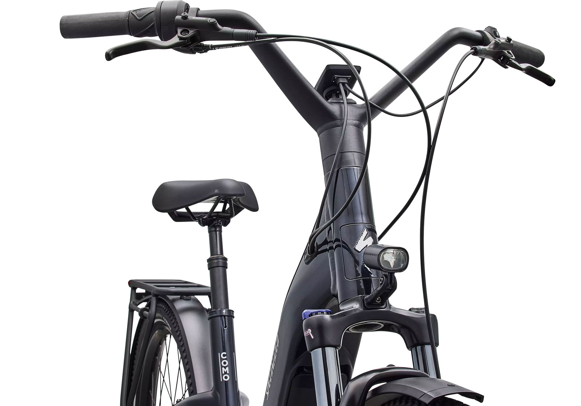 2026 Specialized Turbo Como 4.0, Unisex Electric Urban Bike, Gloss Metallic Dark Navy / Satin Silver Reflective image 5