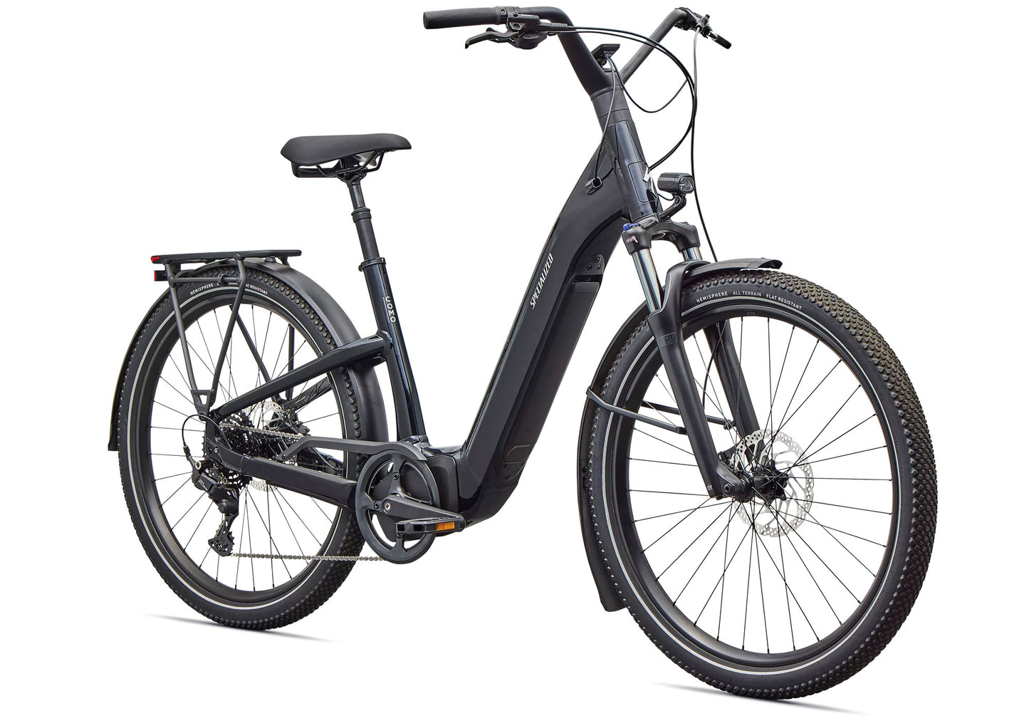 2026 Specialized Turbo Como 4.0, Unisex Electric Urban Bike, Gloss Metallic Dark Navy / Satin Silver Reflective image 1