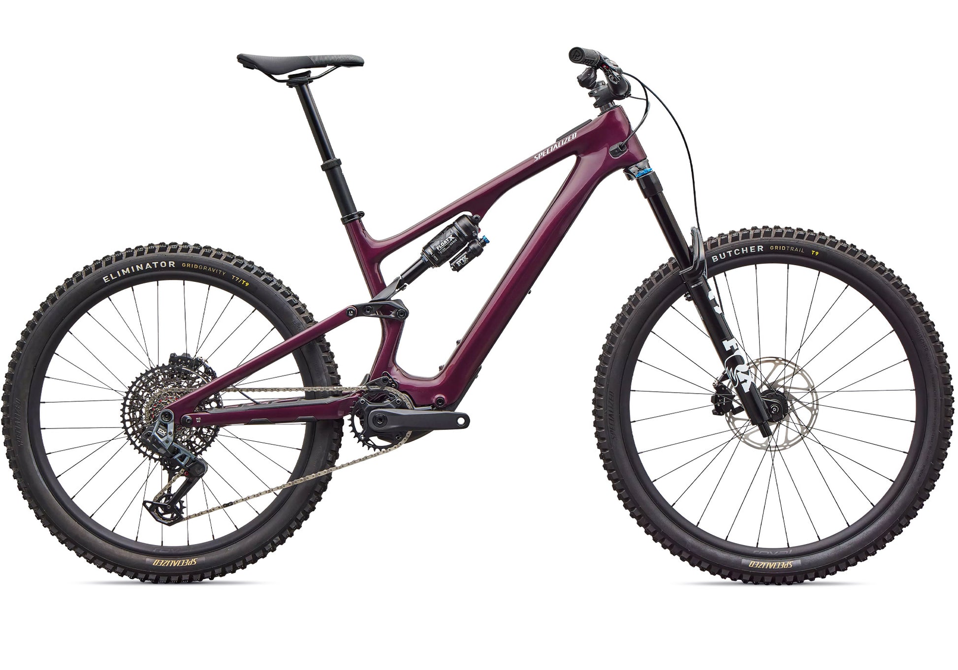 2026 Specialized Turbo Levo SL 2 Expert Unisex Electric Mountain Bike, Bordeaux / White image 3