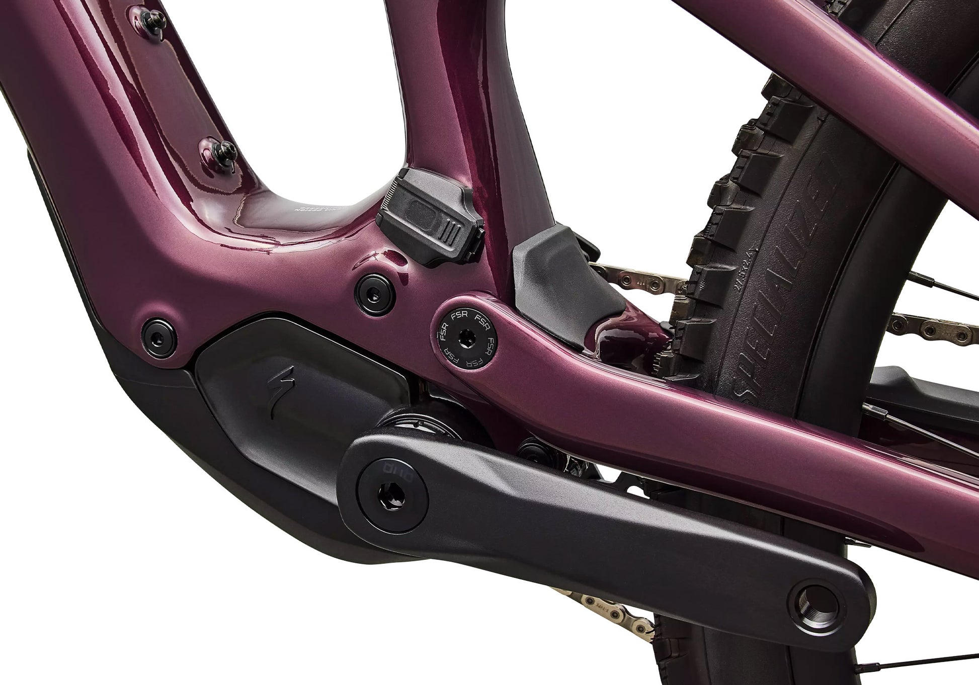 2026 Specialized Turbo Levo SL 2 Expert Unisex Electric Mountain Bike, Bordeaux / White image 4