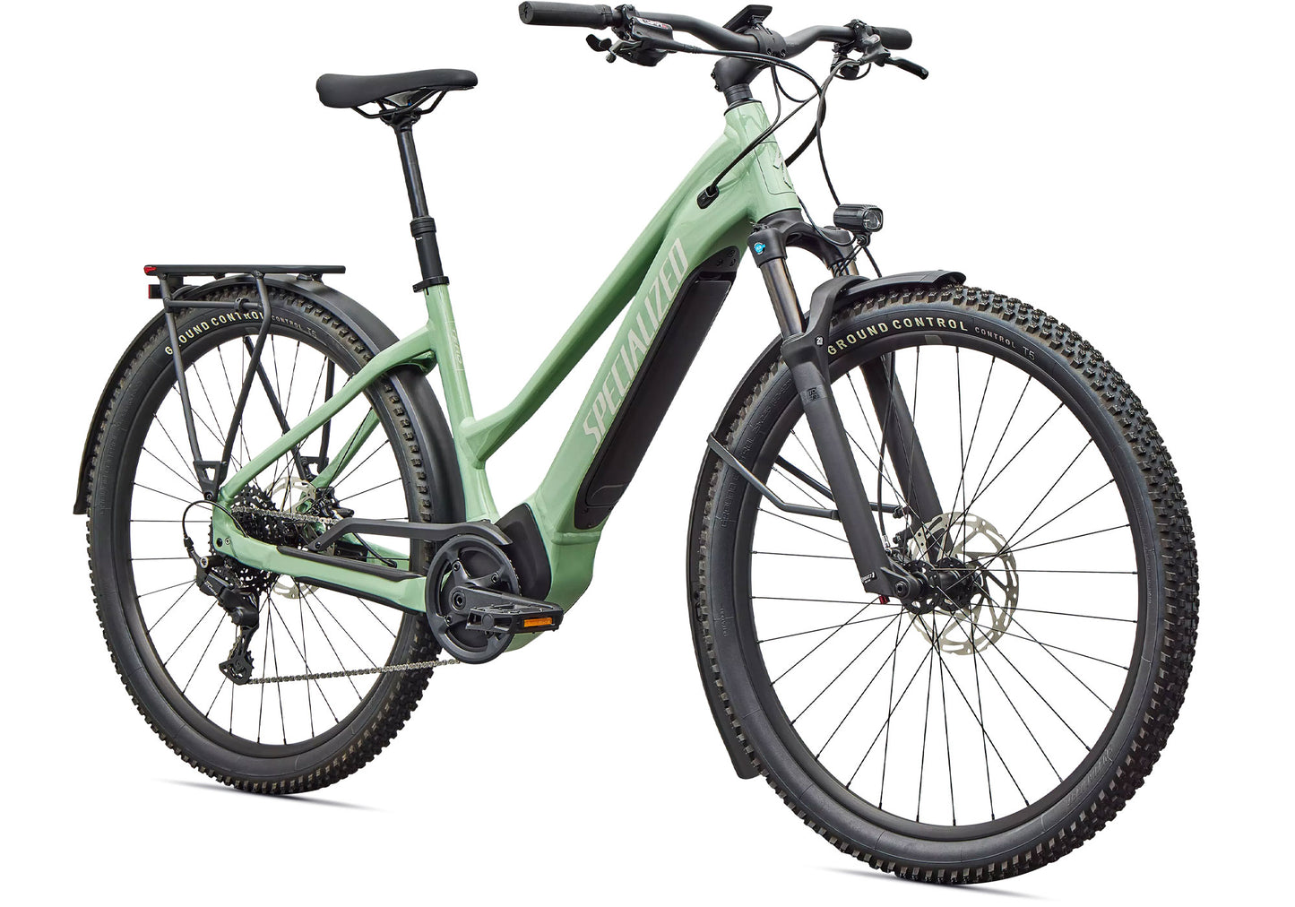 2026 Specialized Turbo Tero 4.0 Step-Through EQ Unisex Urban Bike, Gloss Pistachio image 1