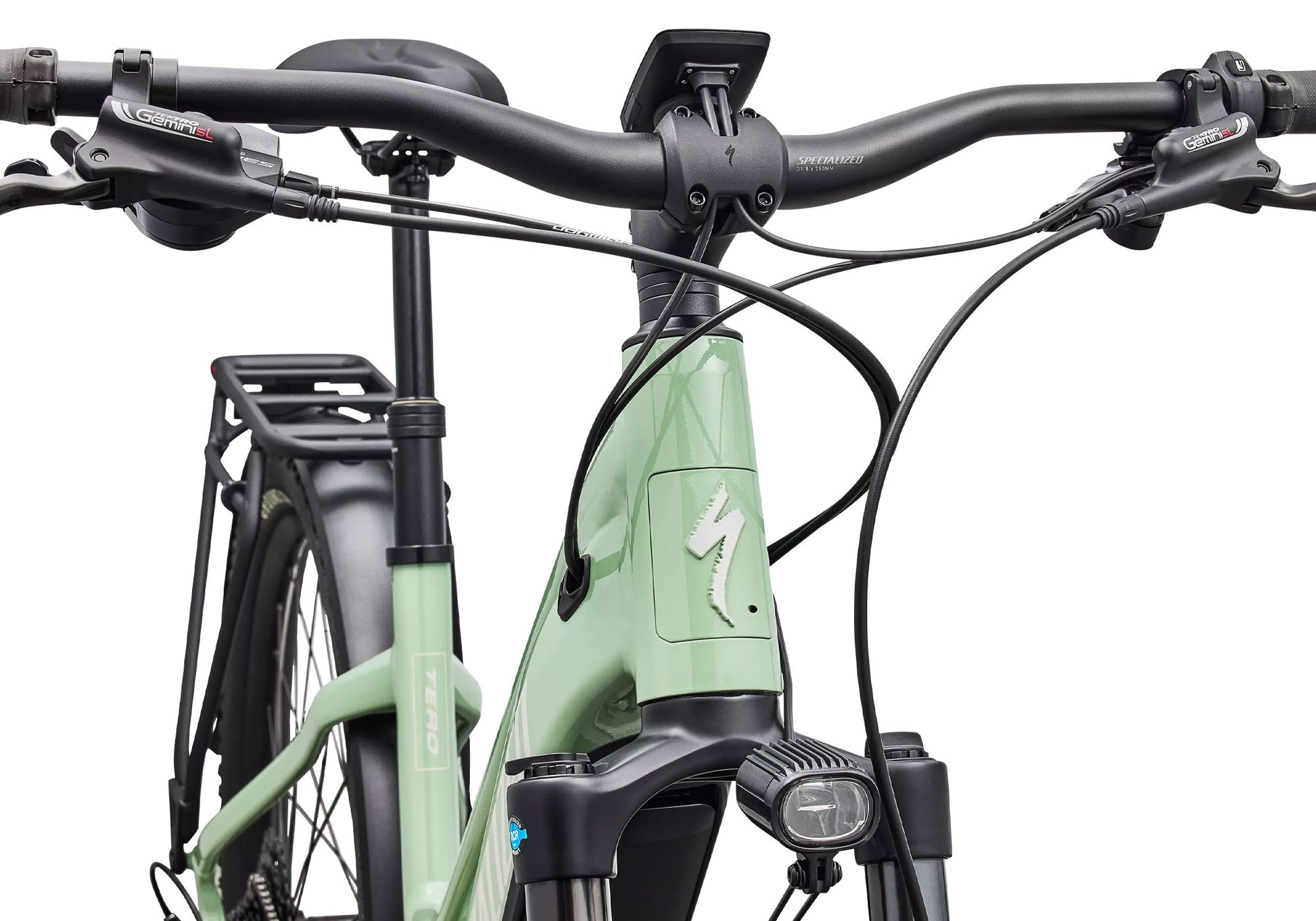 2026 Specialized Turbo Tero 4.0 Step-Through EQ Unisex Urban Bike, Gloss Pistachio image 5