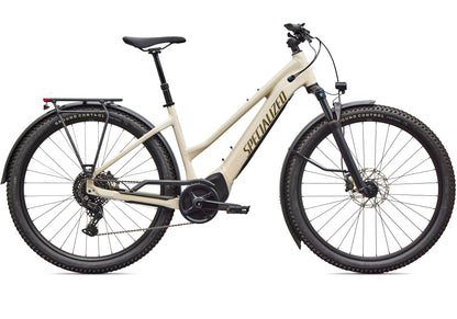 2026 Specialized Turbo Tero 4.0 Step-Through EQ, Gloss White Mountains / Gunmetal image 2