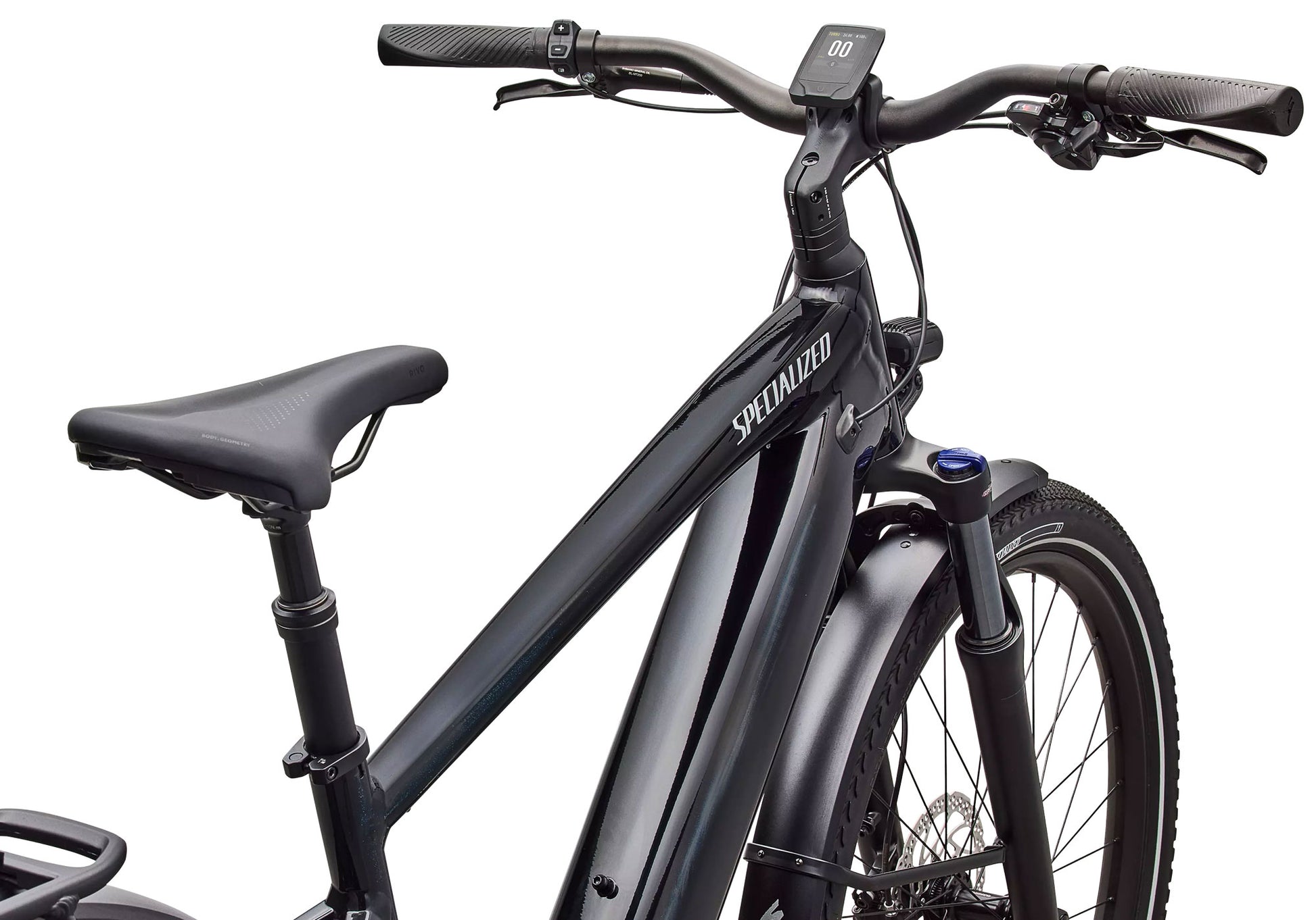 2026 Specialized Turbo Vado 4.0 Unisex Electric Urban Bike, Gloss Cast Black image 6